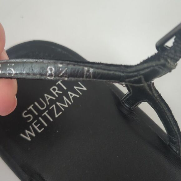 Stuart Weitzman leather tassel ankle strap sandal - Picture 6 of 10